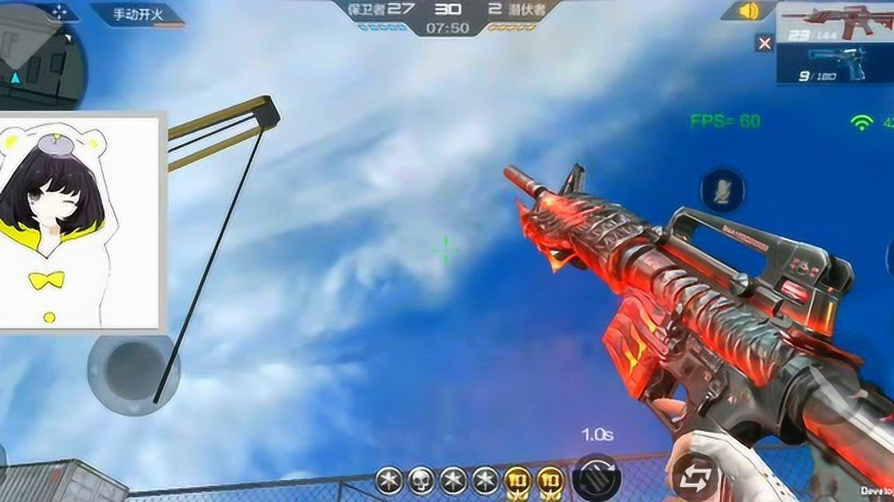 cf手游泷战:新皮肤黑骑士暗月,这特效不错啊!抓紧跪一波等充钱