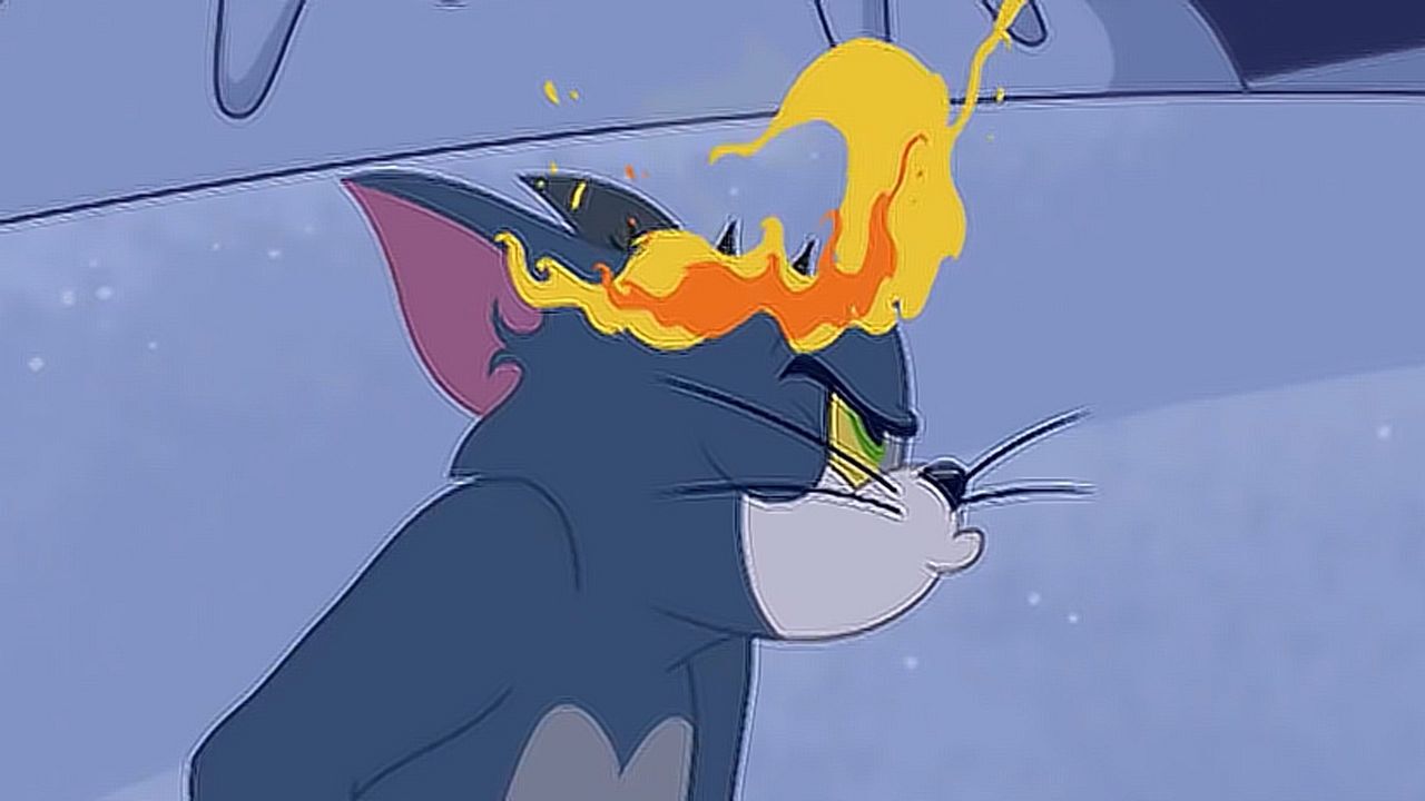 猫和老鼠:汤姆头上着火了?它很生气!