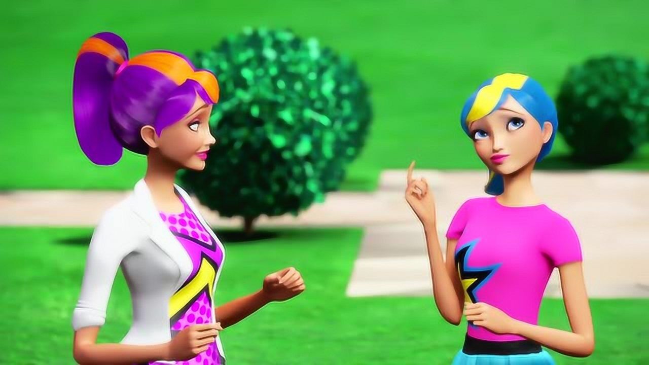 芭比之非凡公主凯拉的两位闺蜜好厉害改的造型比凯拉的强多了