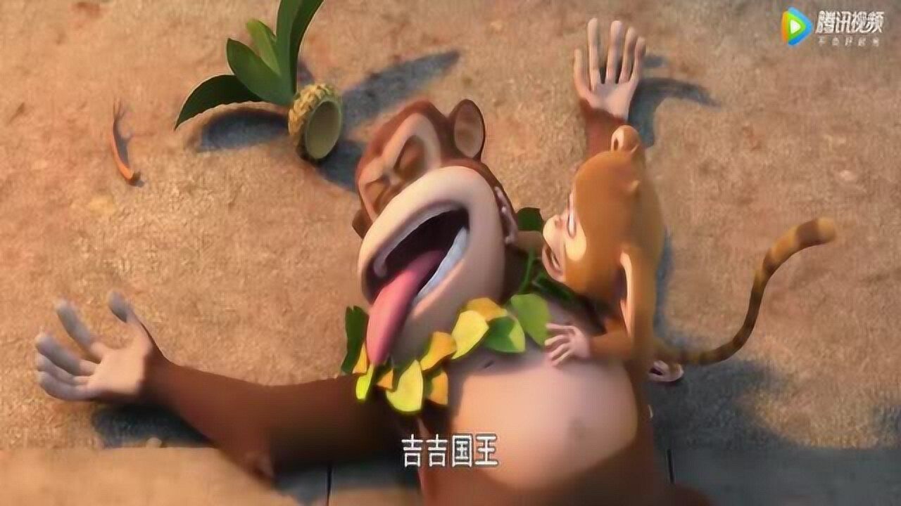 熊出没变形记:吉吉国王的王冠可不能掉,这个时候也不忘这样做