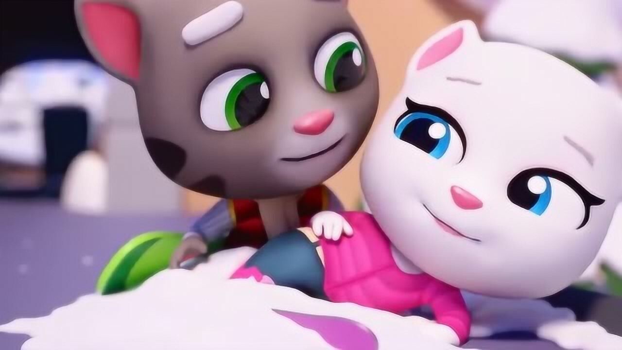 会说话的汤姆猫家族安吉拉在睡觉好温馨哦