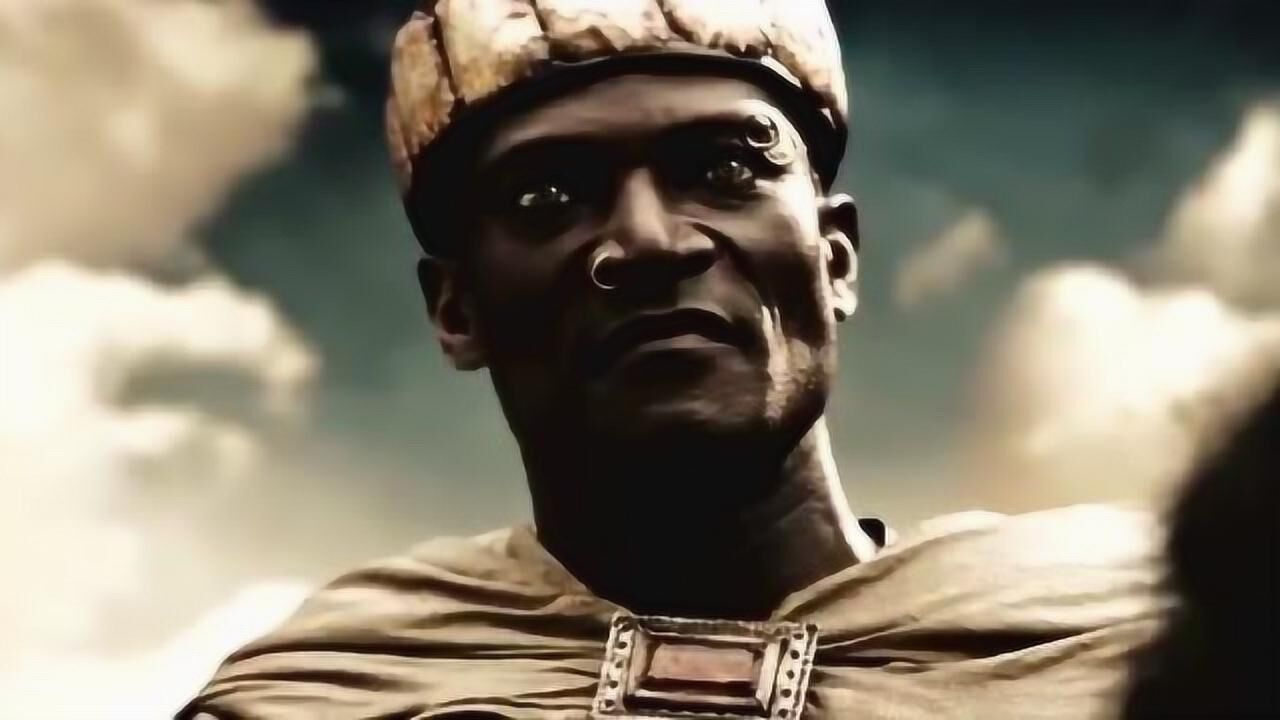 斯巴达300勇士薛西斯的使者带着战利品来到了斯巴达炫耀