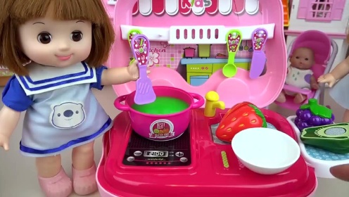 儿童益智玩具-洋娃娃玩具厨房烹饪玩具