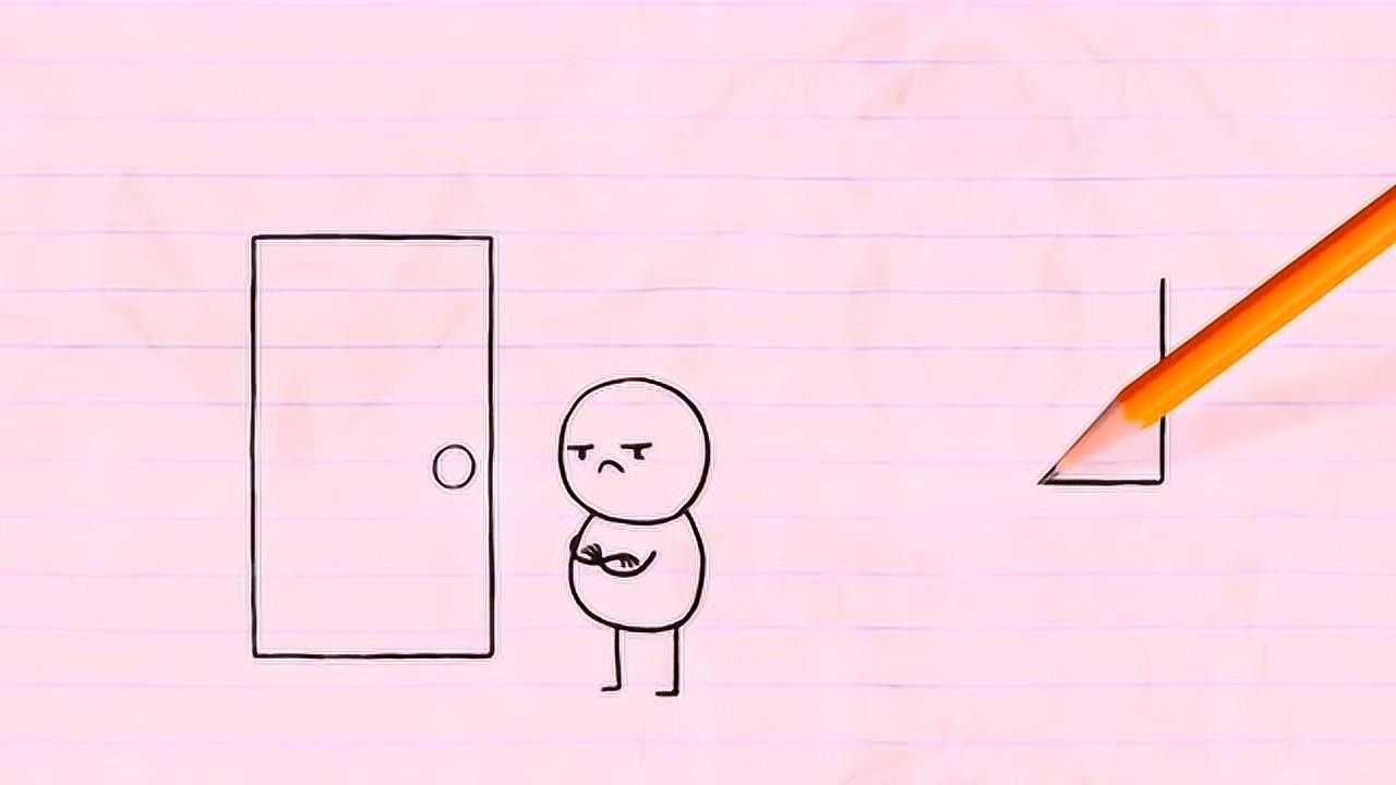 小宝宝简笔画之是谁在敲门