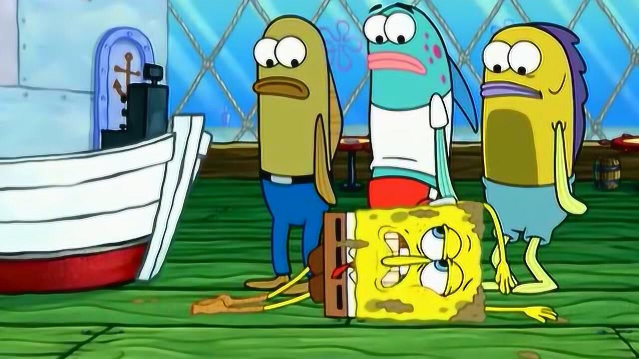 海绵宝宝:生病的海绵宝宝吓跑了所有客人, 悲哀