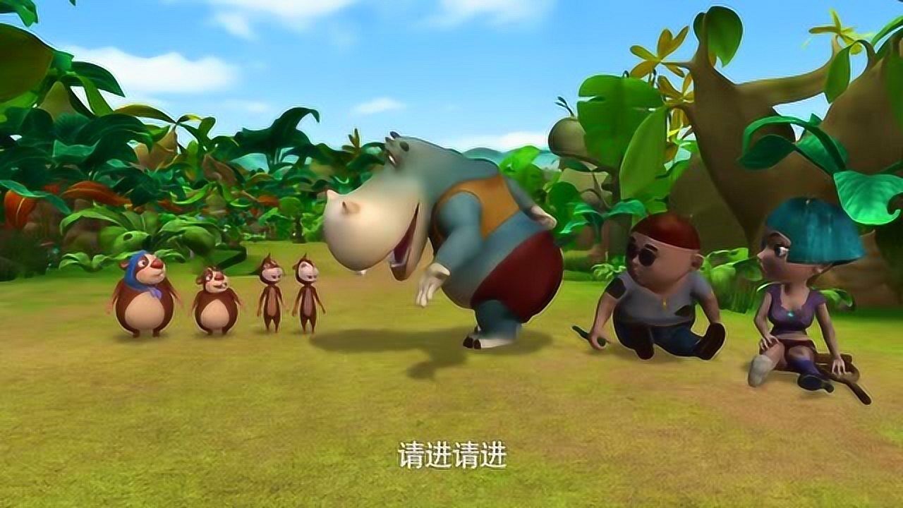 熊仔之雄心壮志土拨鼠妈妈带着宝宝办生日宴会被米帆拦着要钱