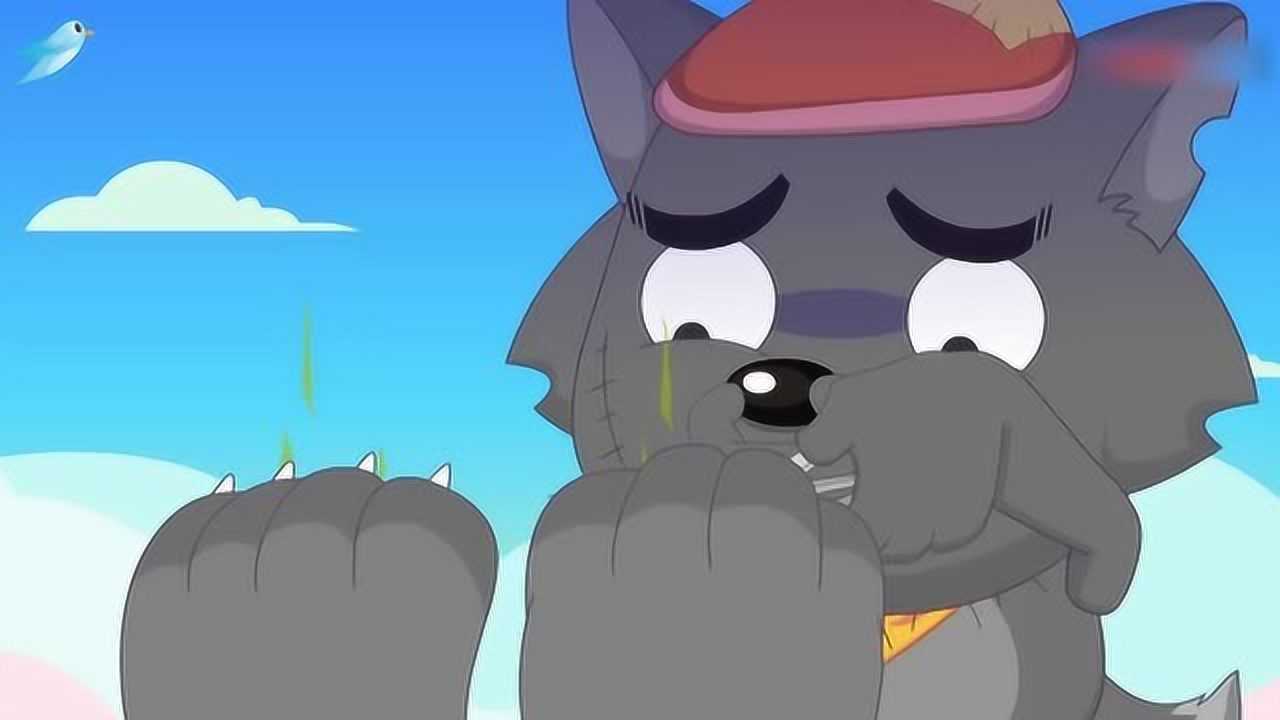 奇幻天空岛看来灰太狼的脚臭到自己都忍不了了