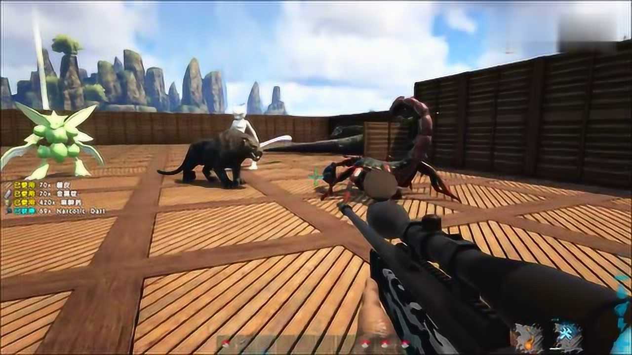 暗墨解说 方舟生存进化 神奇宝贝世界 50 抓个豹子做宝宝