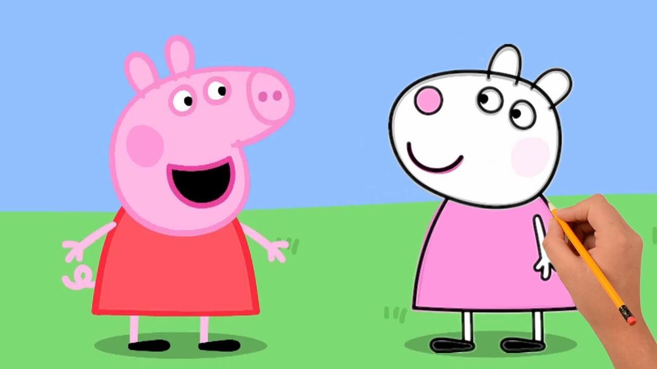 小猪佩奇和小羊苏西吵架了佩奇不想和苏西说话