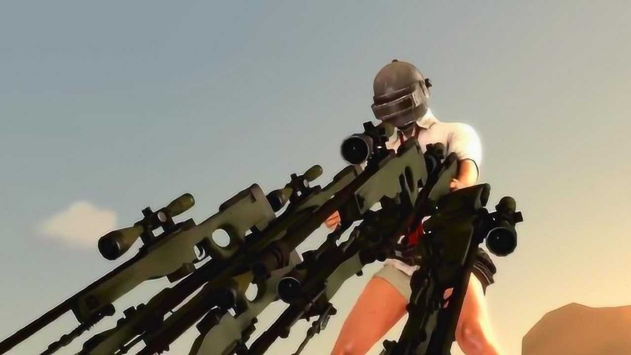 绝地求生:十把awm对阵十个平底锅!大神之间的对决!场面太震撼!