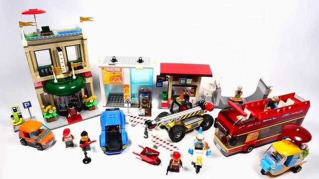 乐高lego 城市系列 城市中心广场60200 拼搭演示