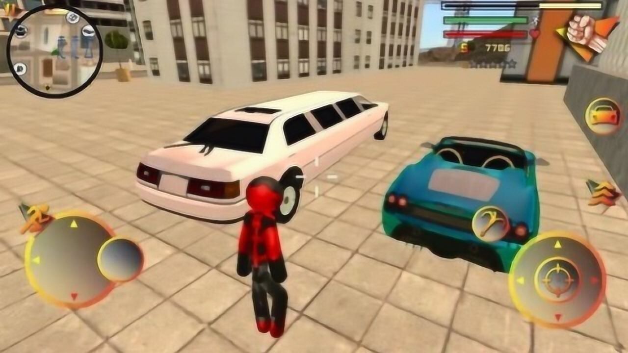 火柴人绳索英雄:加长版房车和敞篷跑车,你会选哪辆车