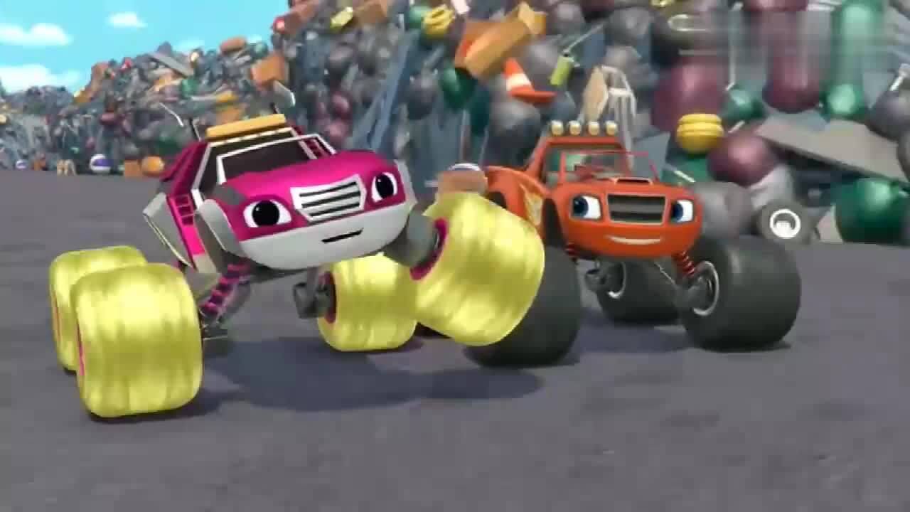 旋风战车队:回收机器投放木板和冰块阻扰,看飙速是如何解决的!