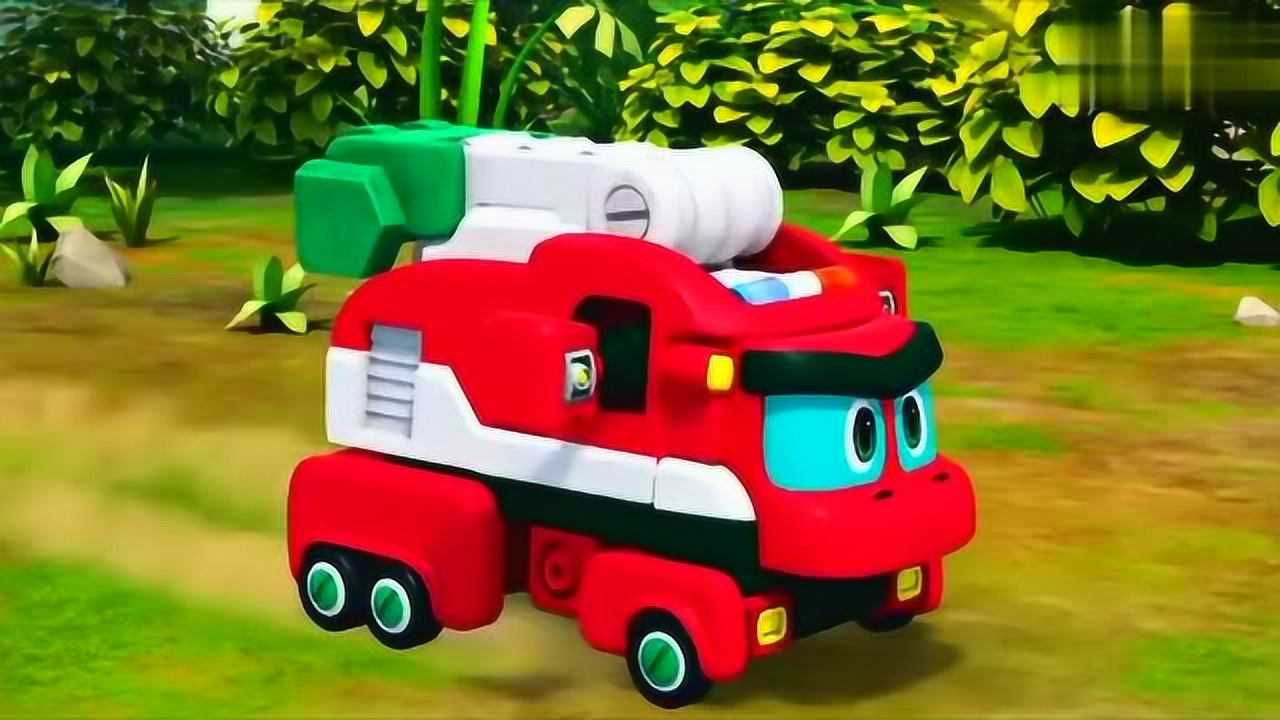 薇琪和异龙困在在高高的悬崖,艾奇小队用消防梯成功营救!