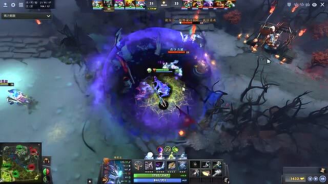 Dota2 大鱼人慌的一比,连按3个物品1个加速:太危险了,快溜