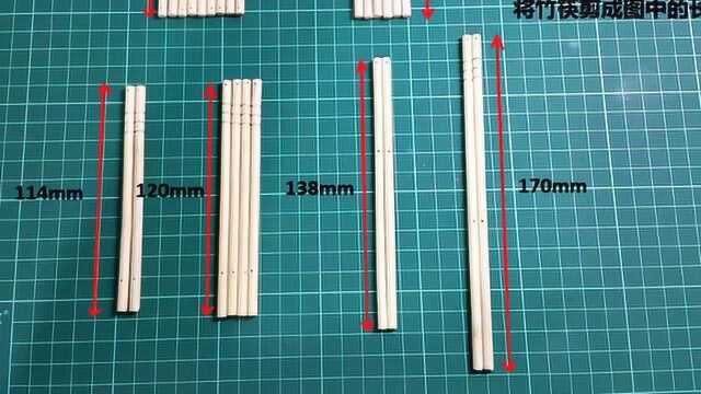 手工制作竹筷折叠椅,简单方便又实用,人人值得拥有