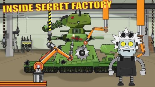 坦克世界动画：钢铁铁武士kv88修理，越来越强了