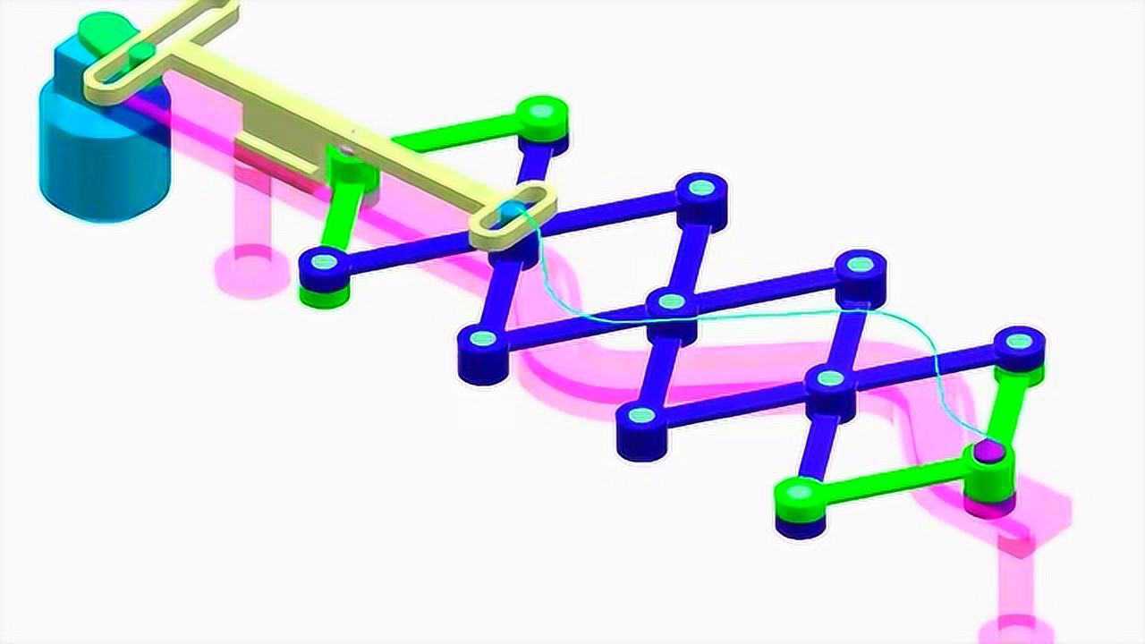 剪刀机构,看看创意的设计,运行动画非常直观_高清1080P在线观看平台_腾讯视频