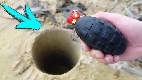 手雷炮仗的威力有多大小伙亲测点燃的一瞬间才是震撼的开始