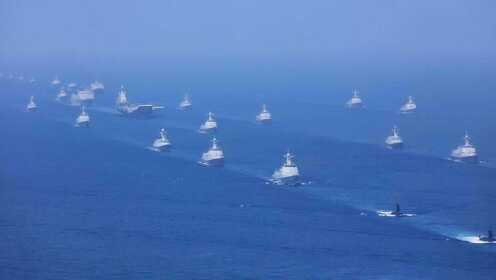 中国海军大阅兵最新舰艇亮相？港媒：美日想近距离接触或有动作
