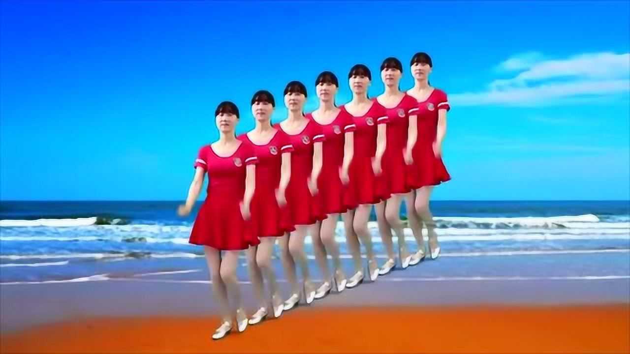 入门广场舞步:美女跳24步《自由飞翔》简单的步子舞真美