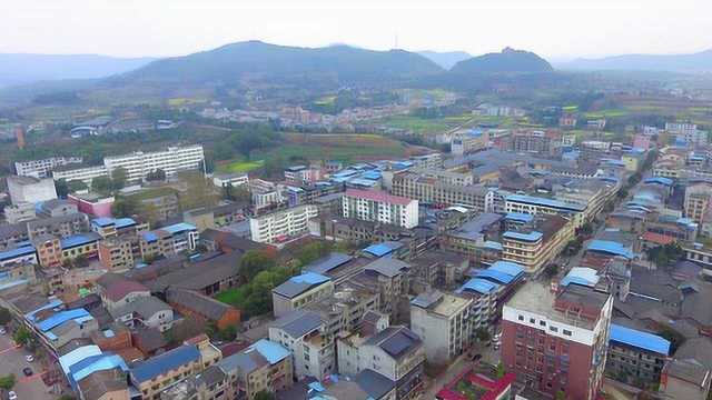 全国文明镇、全国村镇建设先进镇——绵阳游仙区魏城镇航拍