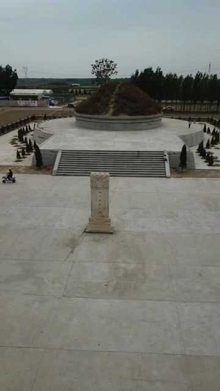 航拍位于河北河间市冯国璋之墓,也是相声演员冯巩的曾祖父