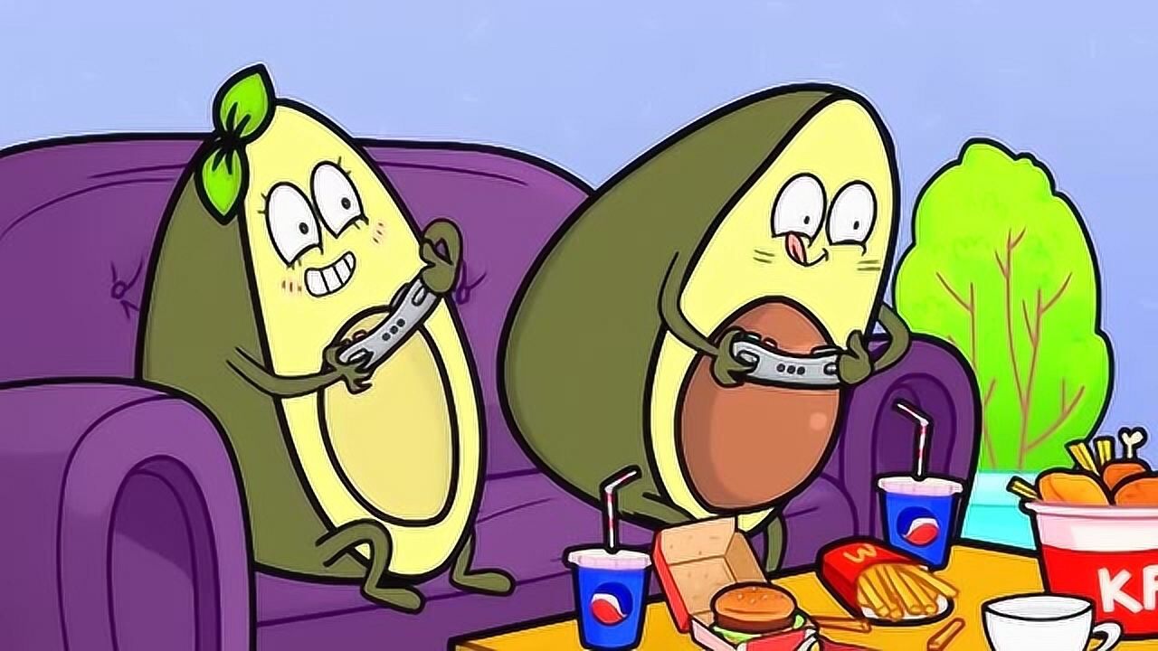 鳄梨动画:鳄梨夫妇沉迷游戏,家里乱作一团