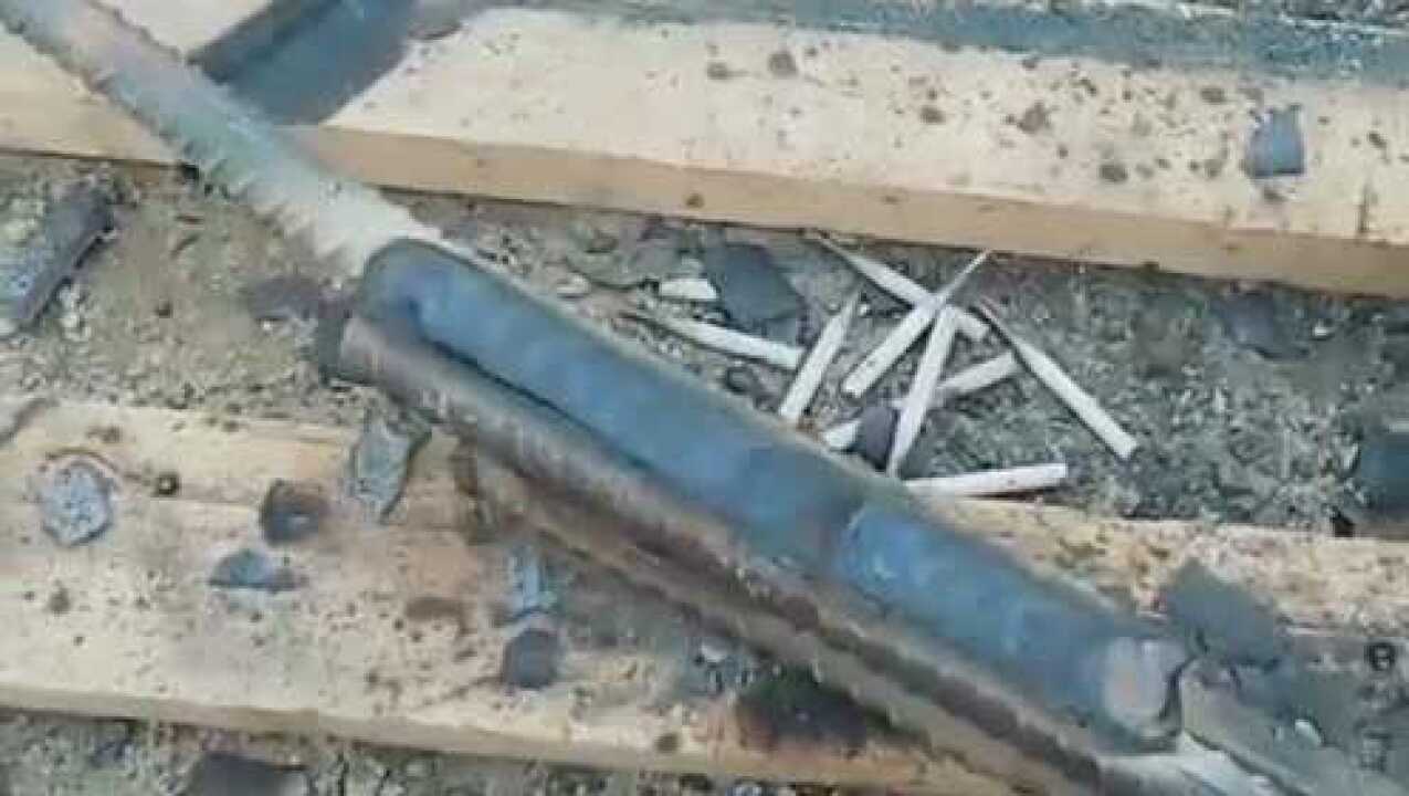 钢筋对接焊，双面焊，老师傅焊技术很好，就是颜色有点不对！_腾讯视频