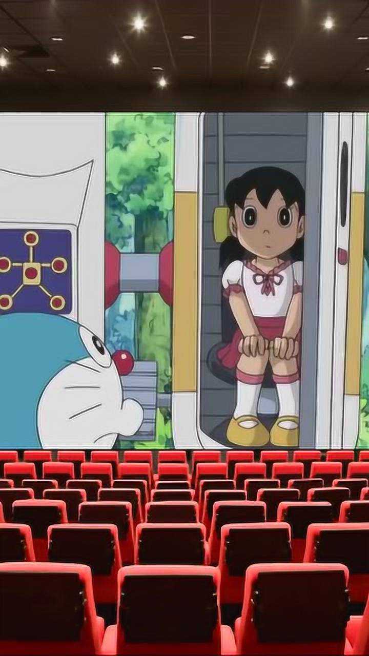 大雄和静香交换身体,大雄变成静香的样子