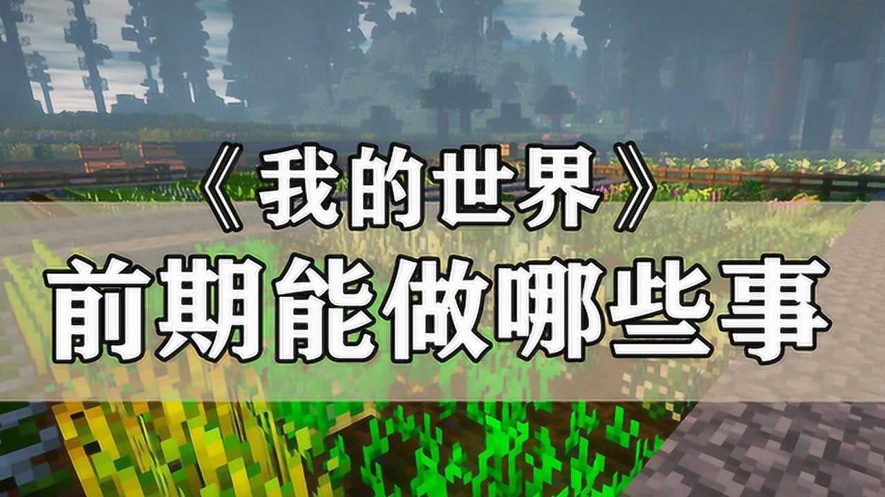 《我的世界》攻略：新手初期要做的四件事_高清1080P在线观看平台_腾讯视频