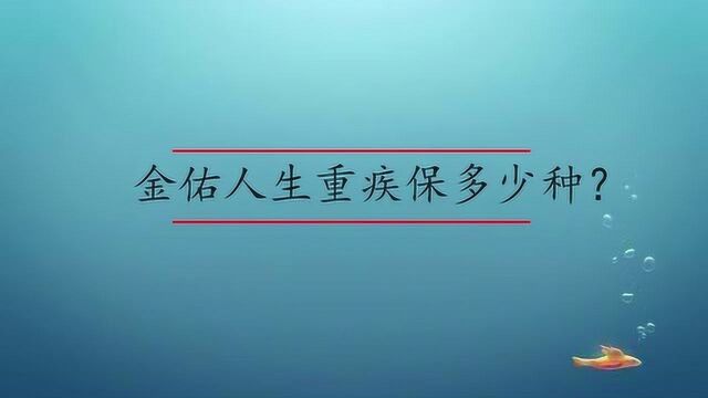 金佑人生重疾保多少种?