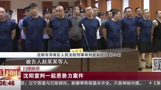 沈阳宣判一起恶势力案件,18人全部宣判