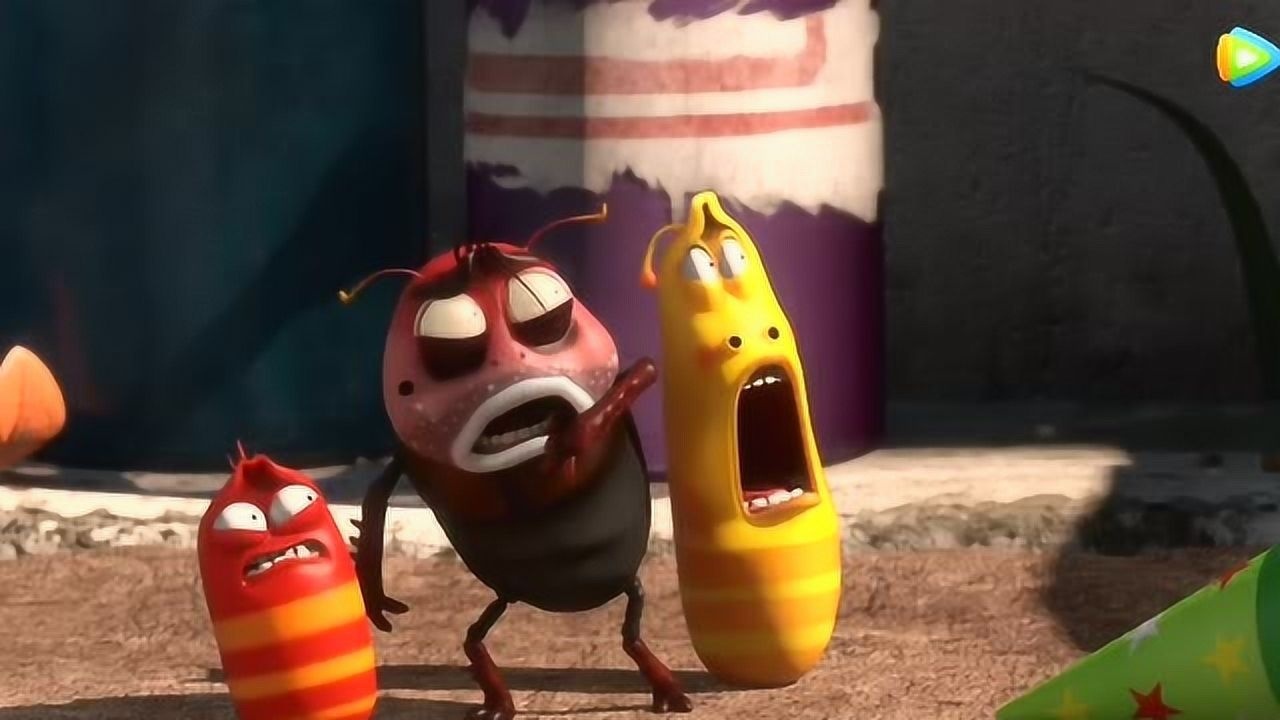 爆笑虫子黄虫真是重口味竟然吃鞭炮结果被炸的连连求饶