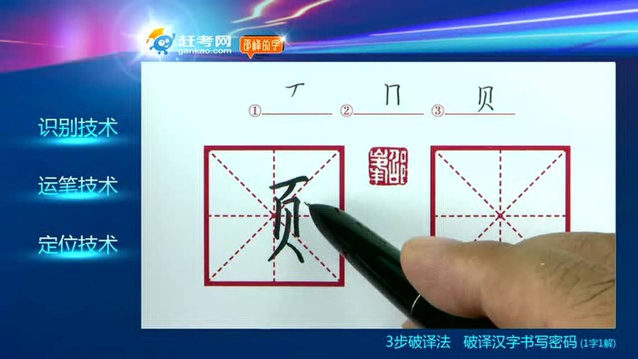 漢字偏旁部首頁字旁的書寫_騰訊視頻