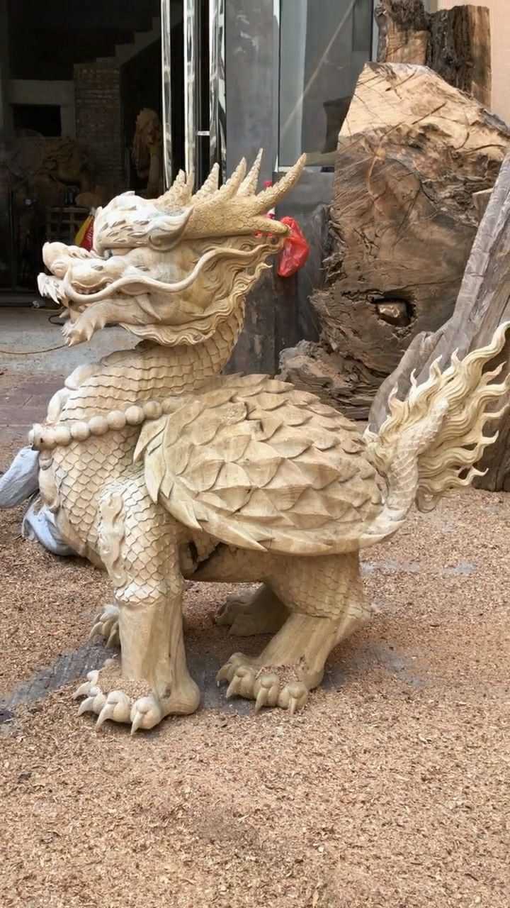 古代四大神兽之一麒麟这样看起来真的好精神啊