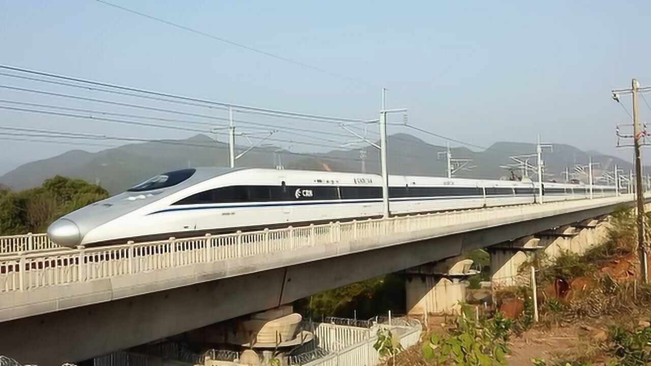 昌赣高铁拍南昌西至赣州西g5043次列车全程停靠7个车站