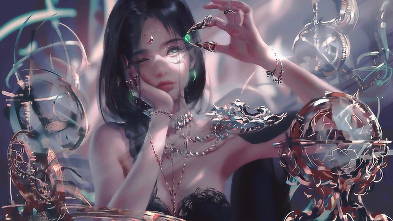 围观一下国人插画大佬wlop绘制的《鬼刀》角色风铃公主插图过程