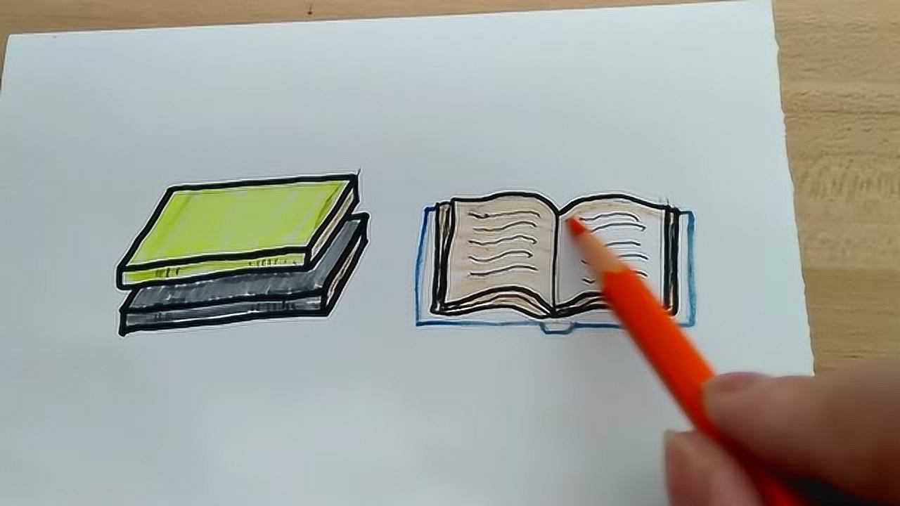 创意书桌系列之:书本绘画,书中自有黄金屋,书中自有颜如玉!