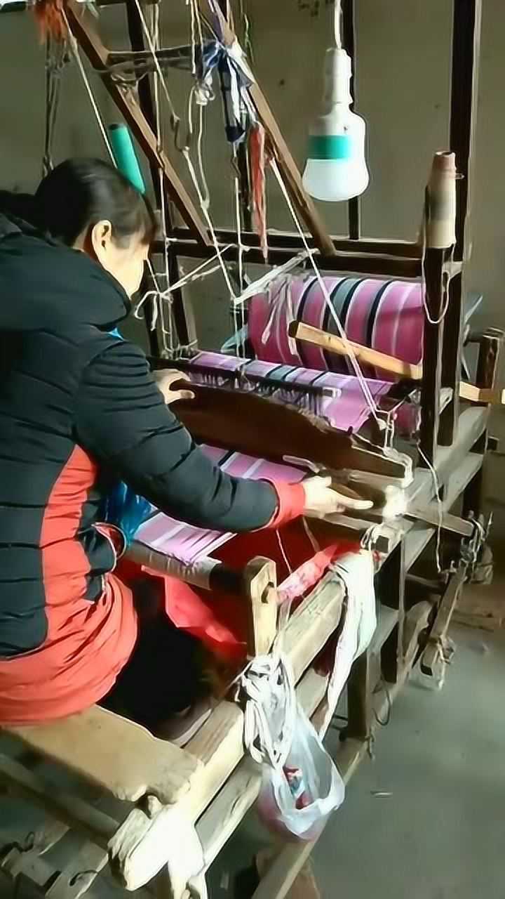 古代的织布机，用起来也是得心应手，面临失传的手艺！_高清1080P在线观看平台_腾讯视频