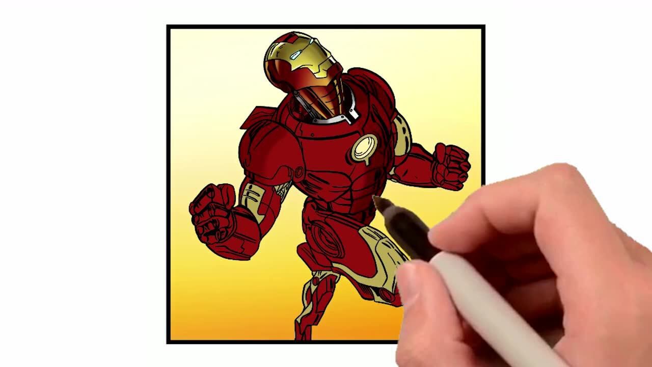 爸爸画的钢铁侠vs我画的钢铁侠