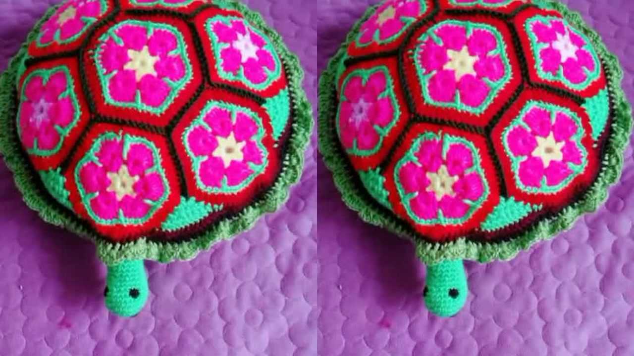 乌龟抱枕钩织的