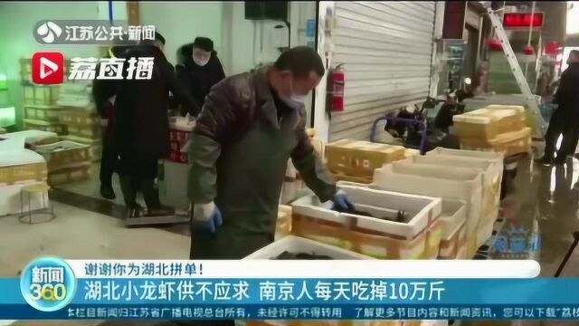 谢谢你为湖北拼单!南京人每天吃掉10万斤湖北小龙虾