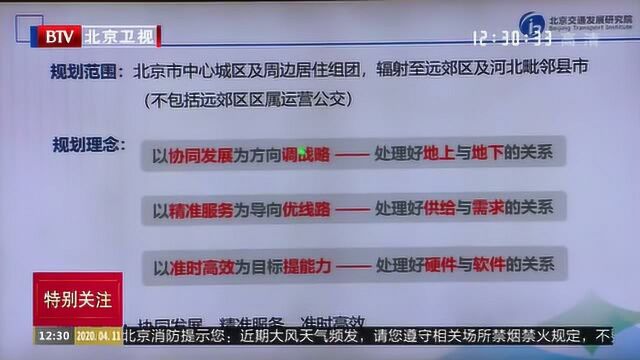 《北京市地面公交线网总体规划(草案)》发布