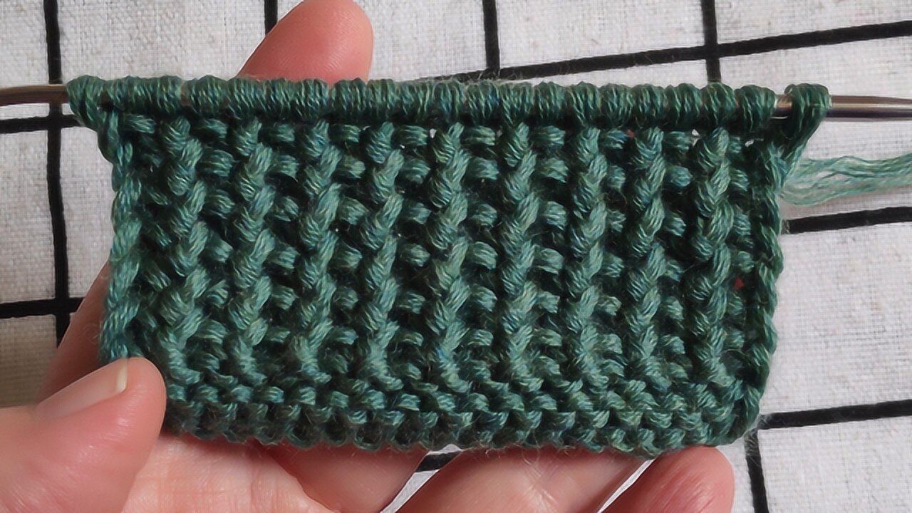 你会棒针编织美国大平针花型吗?简单易学,适合编织开衫外套毛衣