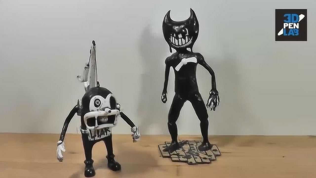 班迪与墨水机器用3d打印笔制作一个屠夫帮渔夫