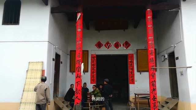 乡村古建筑,水阁楼,木建筑,百年历史