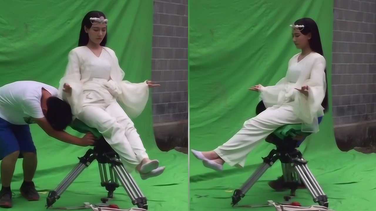 影视剧里女侠发功，坐道具转圈起势，失去特效后一本正经太搞笑_高清1080P在线观看平台_腾讯视频