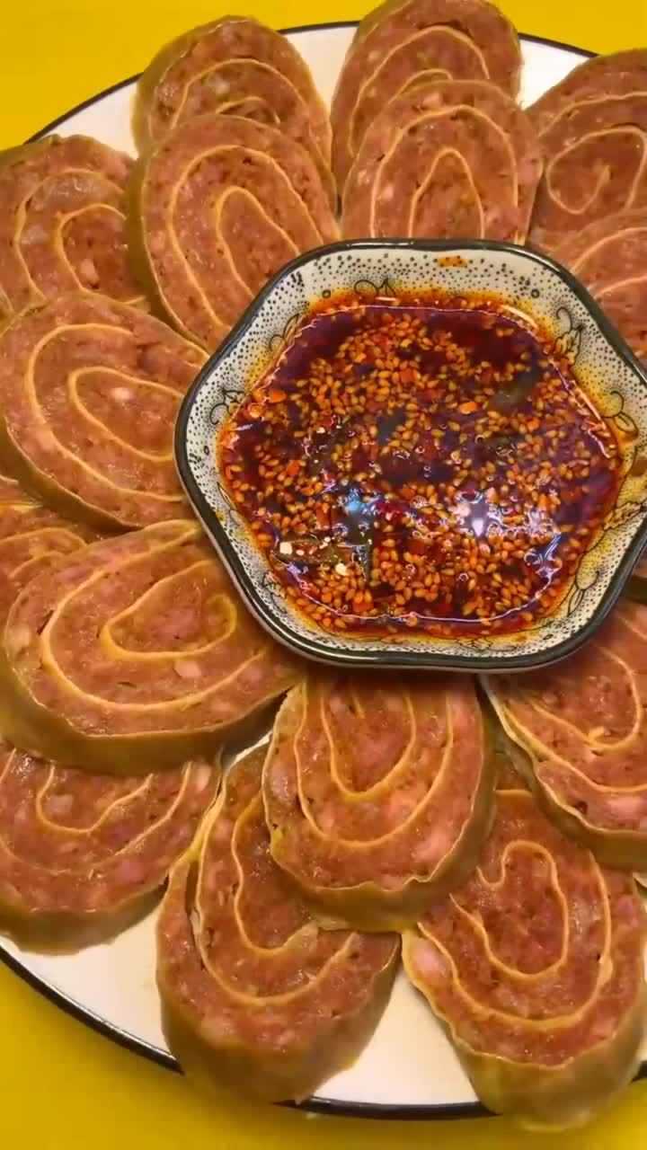 东北正宗干豆腐千子豆腐皮卷肉做完像香肠一样好吃