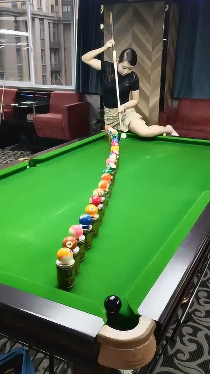 让你见识一下台球高手这一幕让我开眼了这技术你不服都不行